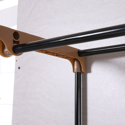 Portable Wardrobe Clothes Closet Storage Cabinet Organiser With Rail