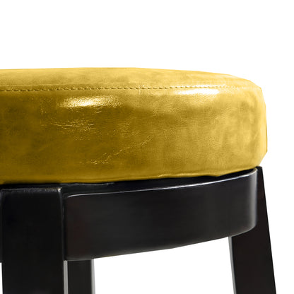 2x 75cm Swivel Bar Stool Kitchen Stool Wood Barstool Dining Chair Citrine