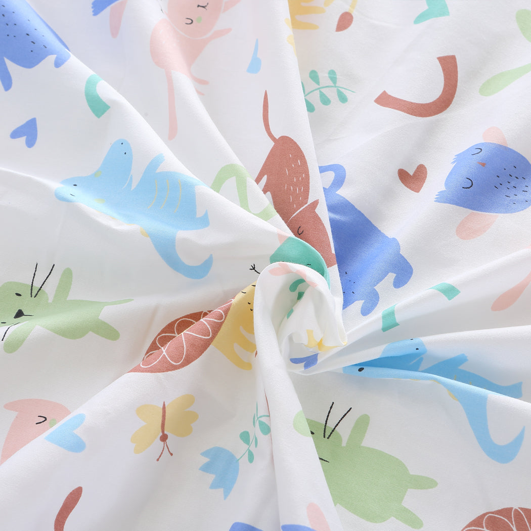 Kids Warm Weighted Blanket Lap Pad Cartoon Print Cover Study At Home Pink