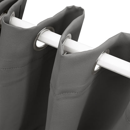 Blockout Curtain Blackout Curtains Eyelet Room 102x160cm Charcoal