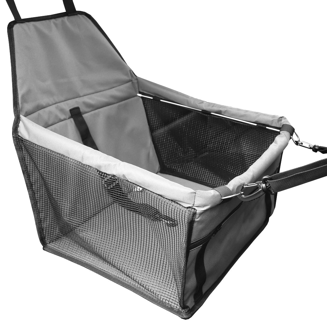 GREY Pet Car Booster Seat Puppy Cat Dog Auto Carrier Travel Protector Safety