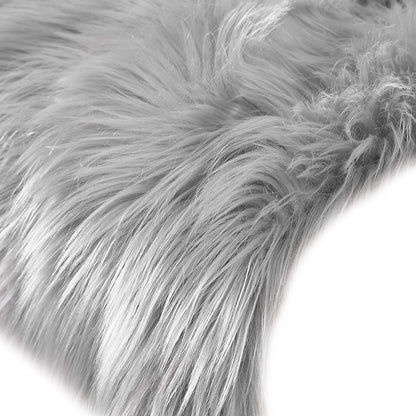 Floor Rugs Sheepskin Shaggy Rug Area Carpet Bedroom Living Room Mat 60X120 Grey