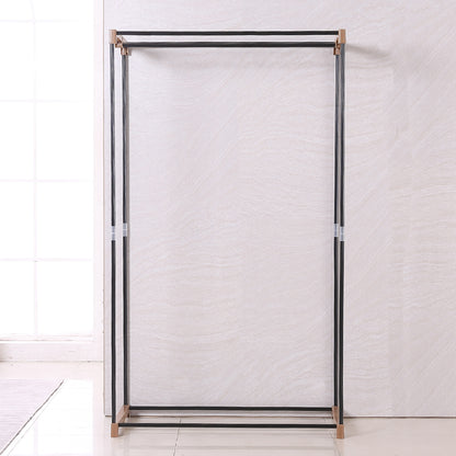 Portable Wardrobe Clothes Closet Storage Cabinet Organiser With Rail
