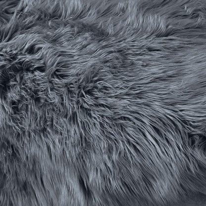Floor Rugs Sheepskin Shaggy Rug Carpet Bedroom Living Room Mat 160X230 Dark Grey