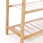 Bamboo Shoe Rack Storage Wooden Organizer Shelf Stand 4 Tiers Layers 70cm