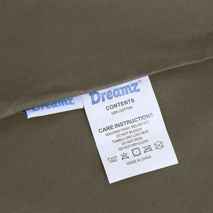 Weighted Blanket 10KG Heavy Gravity Deep Relax Adults Cotton Cover Brown
