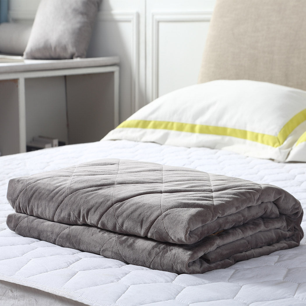 2KG Kids Anti Anxiety Weighted Blanket Gravity Blankets Grey Colour