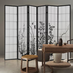 6 Panel Room Divider Privacy Screen Wood Timber Bed Wider Foldable Stand