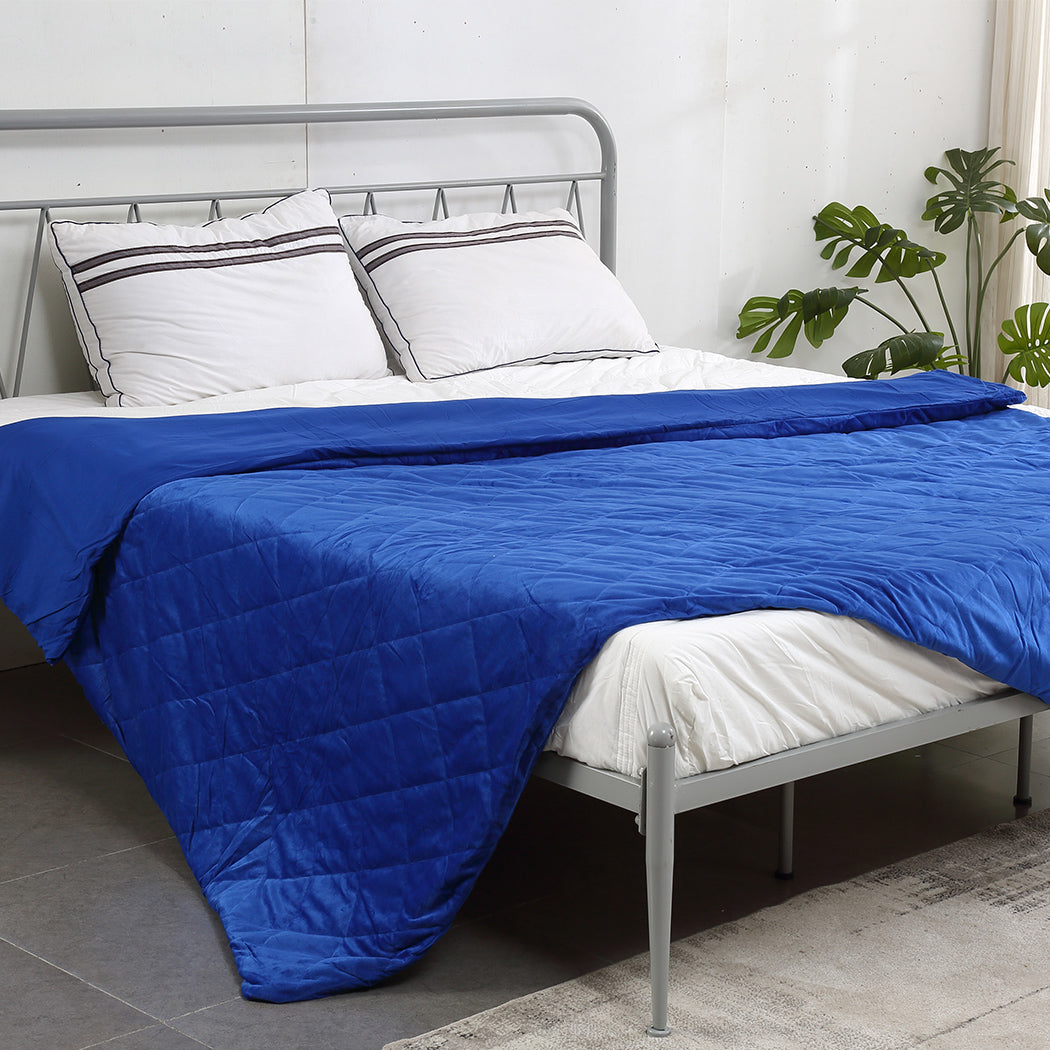 121x91cm Anti Anxiety Weighted Blanket Cover Polyester Cover Only Blue
