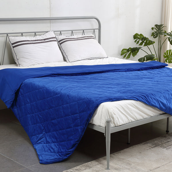  121x91cm Anti Anxiety Weighted Blanket Cover Polyester Cover Only Blue