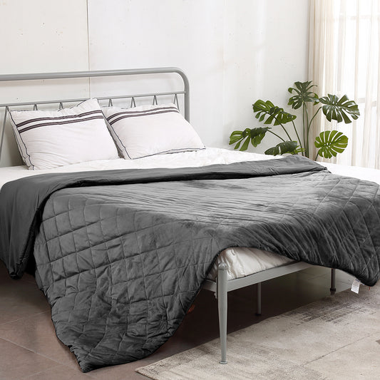 121x91cm Anti Anxiety Weighted Blanket Cover Polyester Cover Only Grey