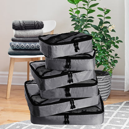 6 Pcs Travel Cubes Storage Toiletry Bag Luggage Organizer
