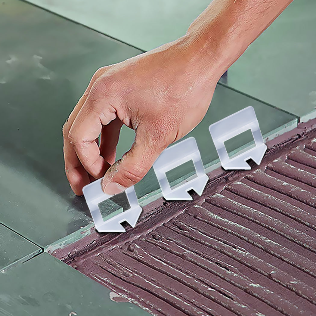 600x 3MM Tile Leveling System Clips Levelling Spacer Tiling Tool Floor Wall