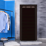 10 Tier Shoe Rack Portable Storage Cabinet Organiser Wardrobe Brown Cover