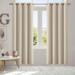 3 Layers Eyelet Blockout Curtains140x230cm Beige