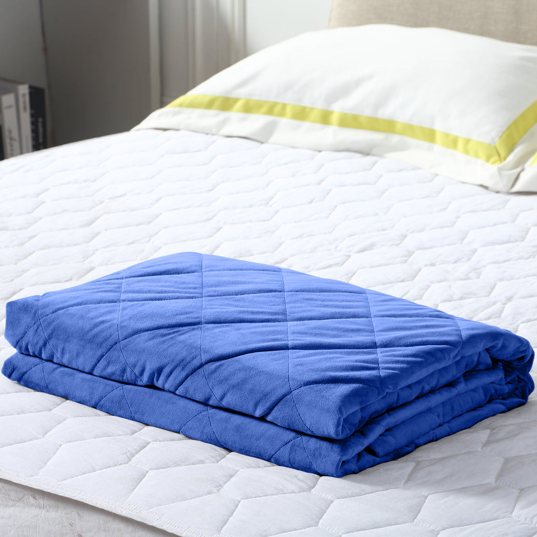 11KG Adults Size Anti Anxiety Weighted Blanket Gravity Blankets Blue