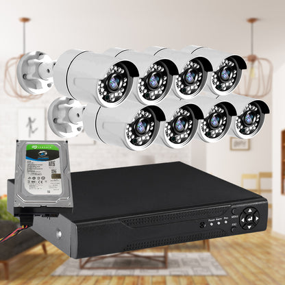 8CCTV Cameras 1080P HDMI 8CH DVR Security System IR Night Vision 2TB Space