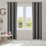 Blockout Curtain Blackout Curtains Eyelet Room 102x241cm Charcoal