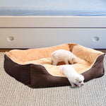 Pet Bed Mattress Dog Cat Pad Mat Puppy Cushion Soft Warm Washable M Brown