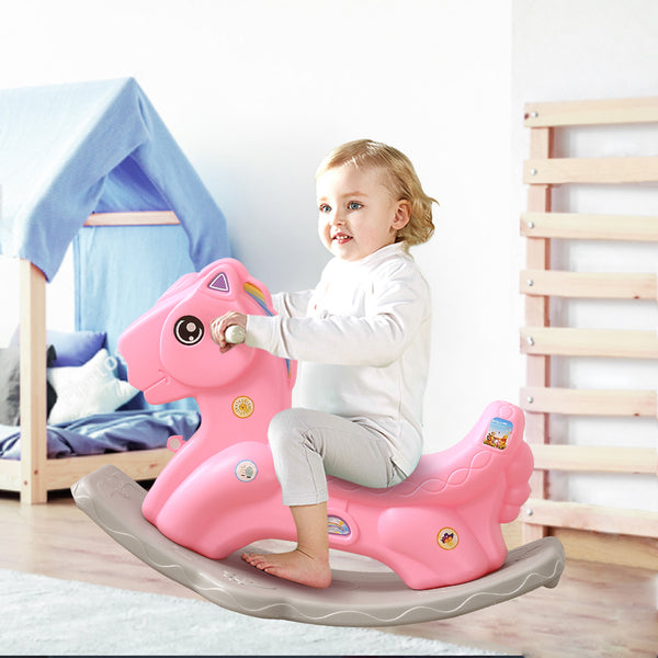  Ride on Horse Kids Play Toy Pink