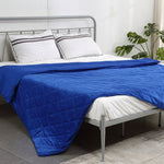198x122cm Anti Anxiety Weighted Blanket Cover Polyester Cover Only Blue