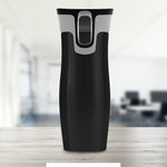473ml 16OZ Thermal Coffee Hot Water Travel Mug Drink Bottle Flask Autoseal Black