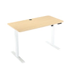 1.2m Sit And Stand Desk in Natural/White