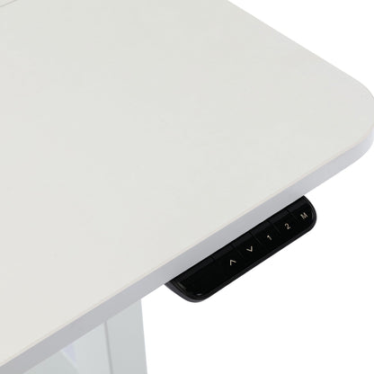 1.2m Sit And Stand Desk in Natural/White
