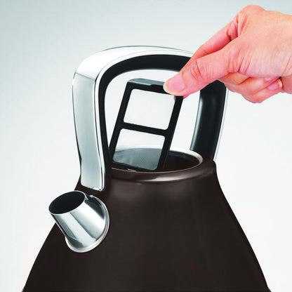Morphy Richards Evoke 1.5L Black Pyramid Electric Kettle Black