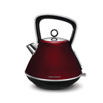 Morphy Richards 2200W Evoke 1.5L Pyramid Red Stainless Steel Kettle