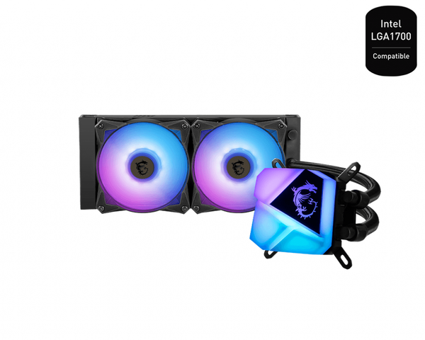  MSI MAG CORELIQUID C240 Liquid CPU Cooler.