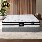 H&L 22cm Queen Mattress Breathable Luxury Bed Bonnell Foam Medium Firm