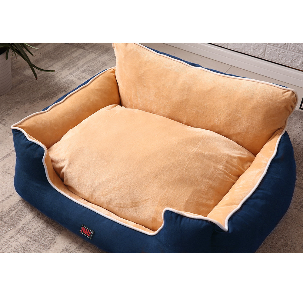 PaWz Pet Bed Dog Puppy Beds Cushion Pad Pads Soft Plush Cat Pillow Mat Blue XL