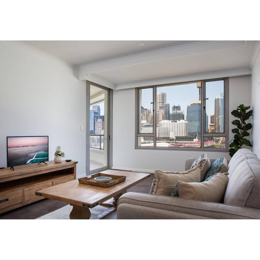 170cm 3 Drawer Entertainment TV Unit in Solid Mango Wood - Honey Wash
