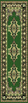 Dark green traditional quality rug b17135/350