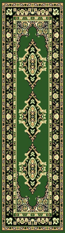  Dark green traditional quality rug b17135/350