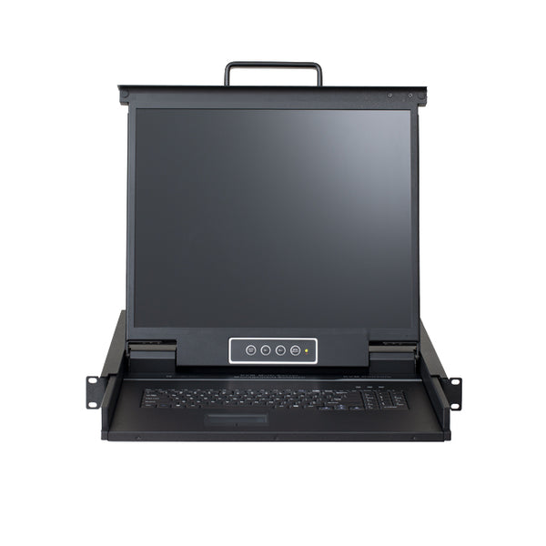  KVM 1RU Rackmount Console w/ 19