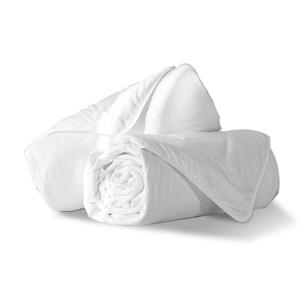 100% Wool Quilt 2-Piece 400/600GSM Doona Duvet Down Winter Summer King