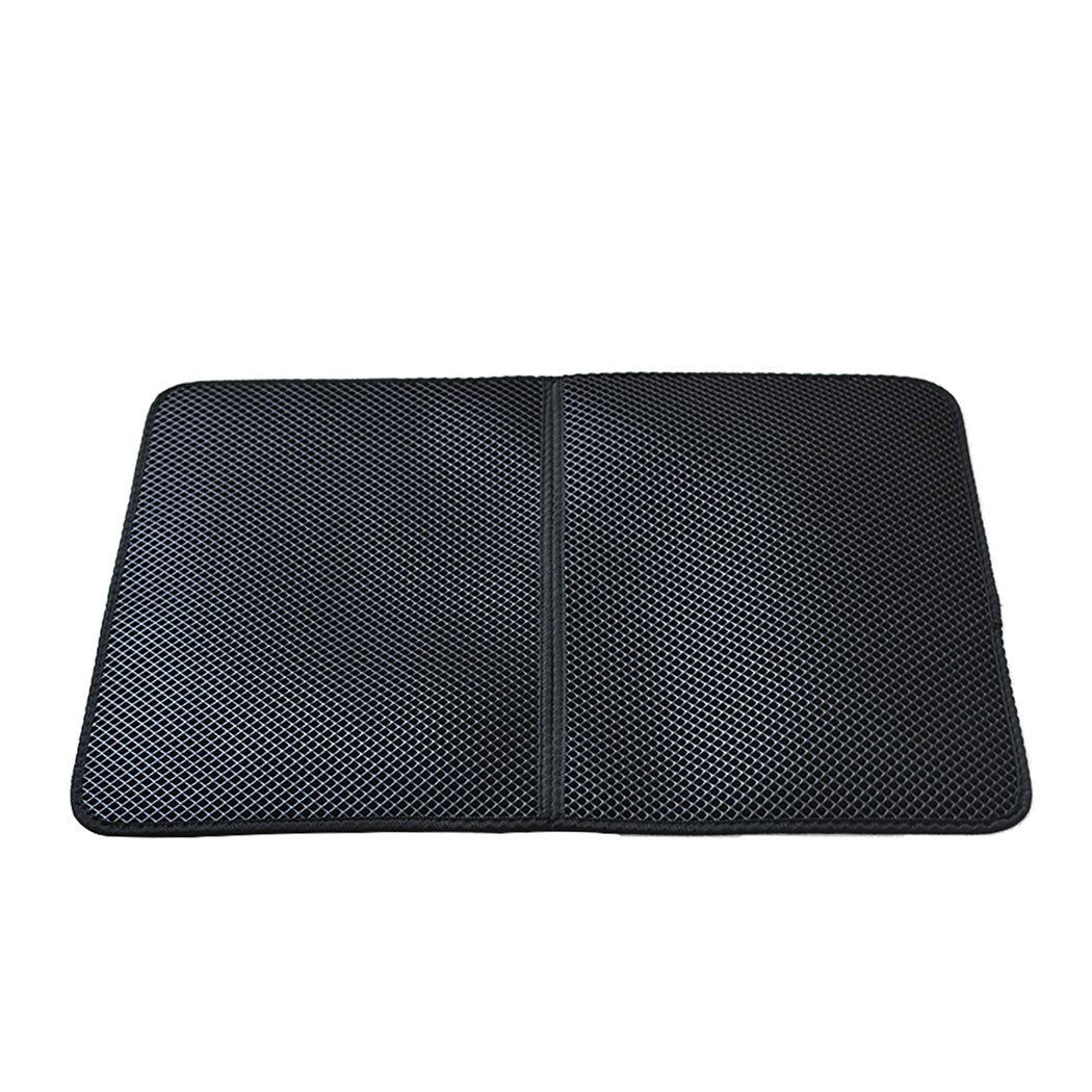 Large Waterproof Double Layer Cat Litter Mat Trapper Foldable Pad Pet Rug Pads