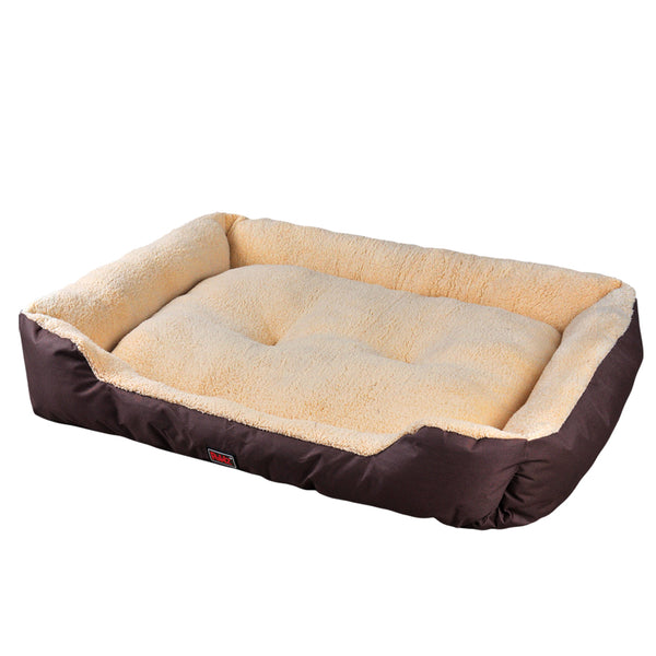  Pet Bed Mattress Dog Cat Pad Mat Cushion Soft Winter Warm X Large Brown