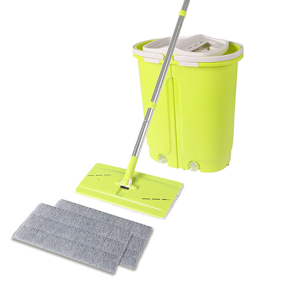  Flat Mop Bucket Floor Cleaner Set