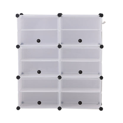 Shoe Cube Cabinet Rack Shelf Stackable 6 Tier
