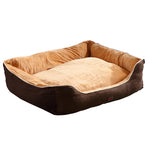 Pet Bed Mattress Dog Cat Pad Mat Puppy Cushion Warm Washable 3XL Brown