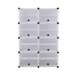 Cube Cabinet DIY Shoe Storage Cabinet Organiser Rack Shelf Stackable 8 Tier