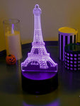 1pc Eiffel Tower Design Decoration Light