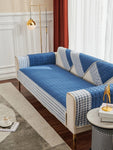1pc Quilted Detail Sofa Towel