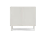 2-Door Accent Cabinet in White/Maple