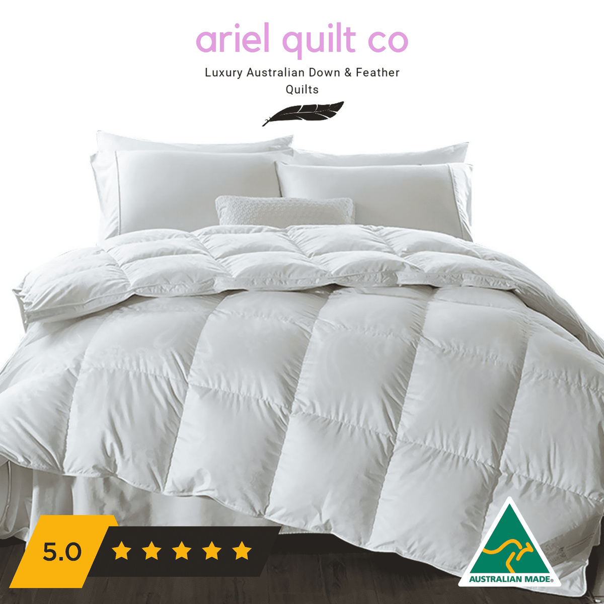 95percent Goose Down 5percent Goose Feather Quilt Super King 
