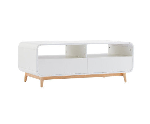Merlin White Modern Retro Coffee Table