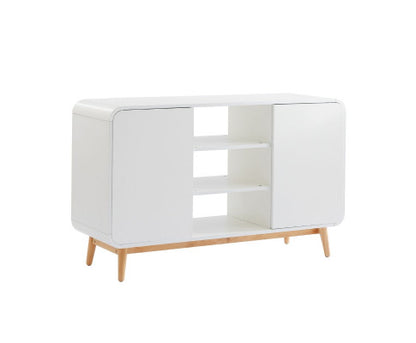 Merlin White Modern Retro Sideboard Buffet Table